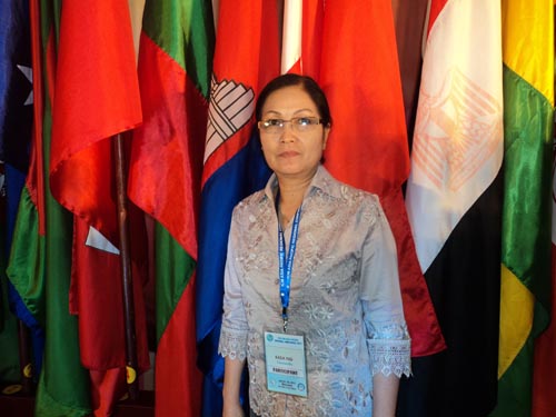 Madam Ing Rada President of CMC representing Cambodia at ICM conference Vietnam 2012